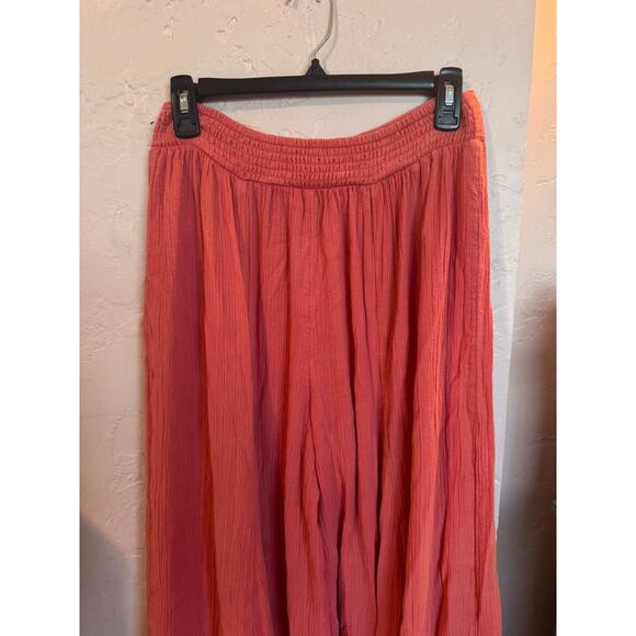Free People Summer Kiss Godet Bohemian Wide Leg Pants Medium - Picture 6 of 8